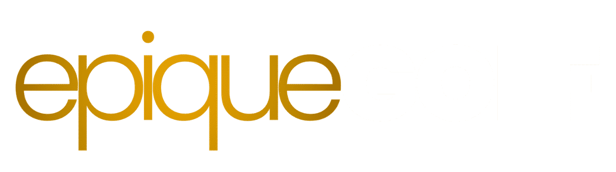 EpiqueGolf hvit transparent logo